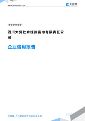 四川大觉社会经济咨询有限责任公司企业信用报告-天眼查